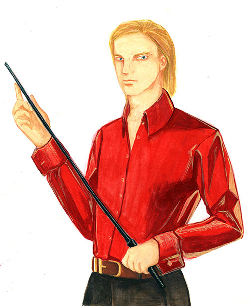 Zeke in Red with Crop from The Long Leash: Perfect Zero by Ryoko21. Art by Marner.